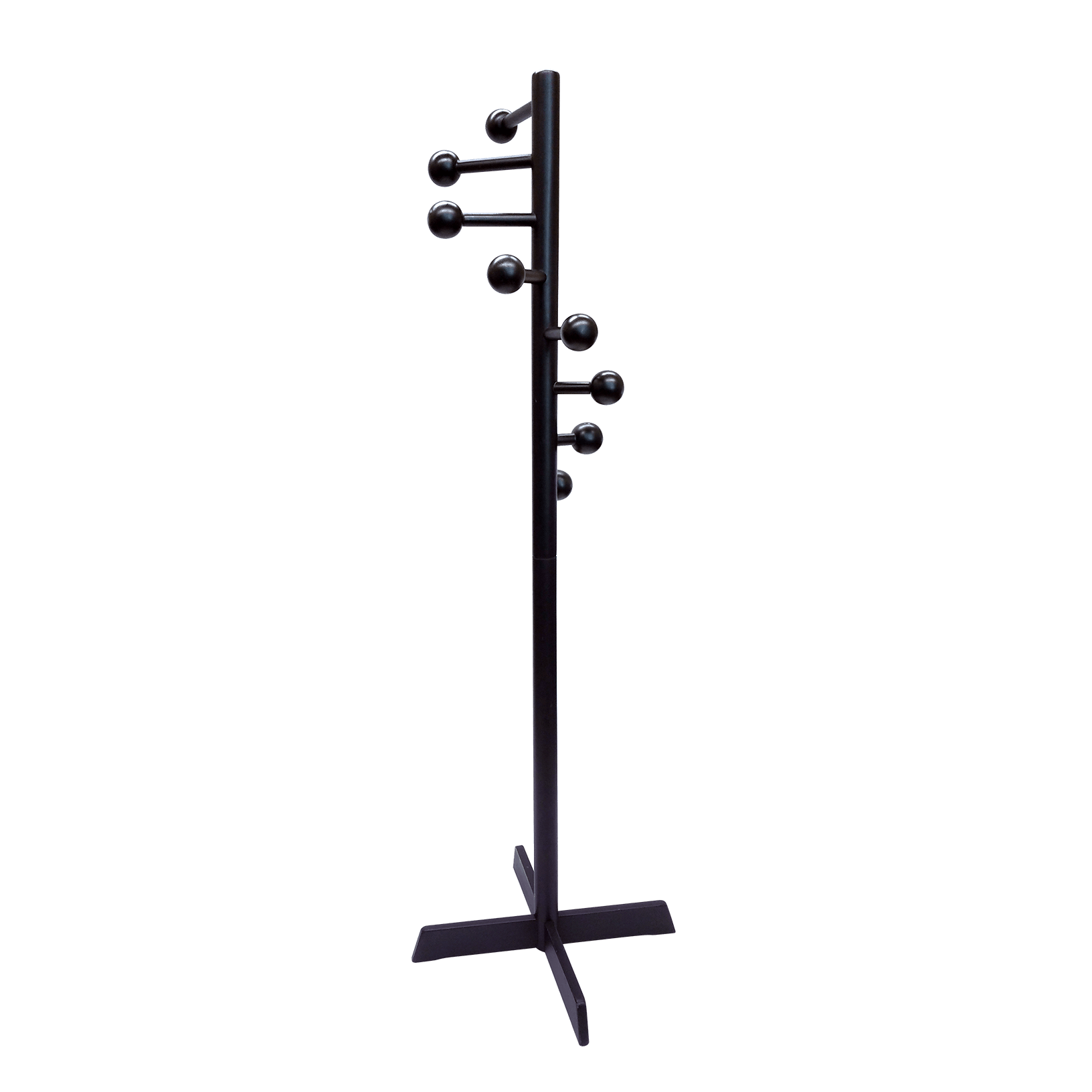 Full view of the spiral coat stand